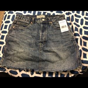 Free People Denim Mini Skirt